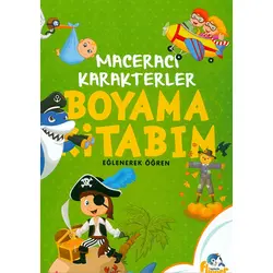 Maceracı Karakterler Boyama Kitabım - Minik Flipper