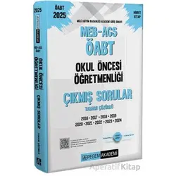 2025 MEB-AGS-ÖABT Okul Öncesi Öğretmenliği Çıkmış Sorular - Kollektif - Pegem Akademi Yayıncılık