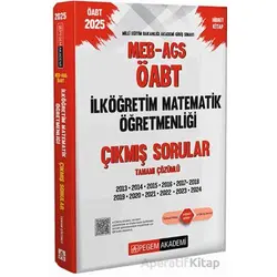 2025 MEB-AGS-ÖABT İlköğretim Matematik Öğretmenliği Çıkmış Sorular