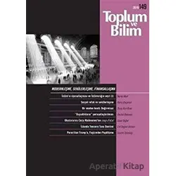 Toplum ve Bilim Dergisi Sayı: 149 - İletişim Yayınevi
