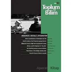 Toplum ve Bilim Dergisi Sayı: 151 - İletişim Yayınevi