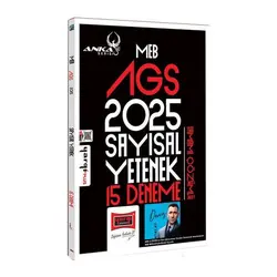 Yargı Yayınları 2025 MEB-AGS Anka Serisi Sayısal Yetenek Tamamı Çözümlü 15 Deneme
