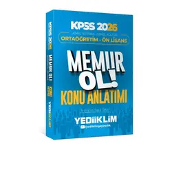 Yediiklim Yayınları 2026 Ortaöğretim-Önlisans Genel Kültür-Genel Yetenek Memur Konu Anlatım