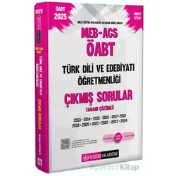 2025 MEB-AGS-ÖABT Türk Dili ve Edebiyatı Öğretmenliği Çıkmış Sorular