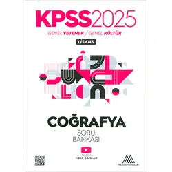 2025 KPSS Coğrafya Soru Bankası Marsis Yayınları