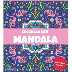 Çocuklar İçin Mandala-Lacivert - Emre Aslan - Bookalemun Yayınevi