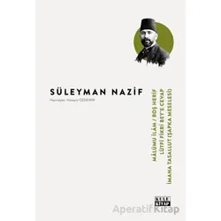 Malumu İlam-Boş Herif-Lütfi Fikri Bey-İmana Tasallut - Süleyman Nazif - Kule Kitap