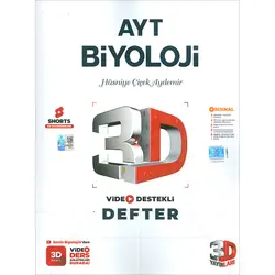 AYT Biyoloji Video Destekli Defter 3D Yayınları