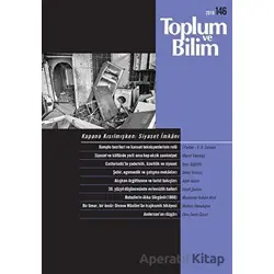 Toplum ve Bilim Dergisi Sayı: 146 Aralık 2018 - İletişim Yayınevi