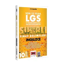 Yargı Yayınları 8.Sınıf LGS Son 15 Yılda Sıklıkla Kullanılan Sihirli Sınav Kelimeleri (İngilizce)