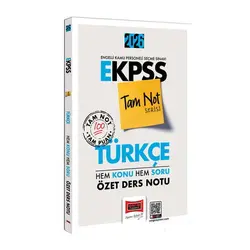 Yargı Yayınları 2026 E-KPSS Tam Not Serisi Türkçe Hem Konu Hem Soru Özet Ders Notu
