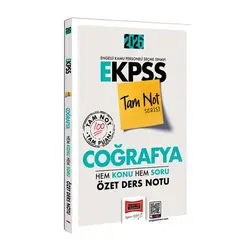 Yargı Yayınları 2026 E-KPSS Tam Not Serisi Coğrafya Hem Konu Hem Soru Özet Ders Notu
