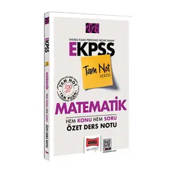 Yargı Yayınları 2026 E-KPSS Tam Not Serisi Matematik Hem Konu Hem Soru Özet Ders Notu