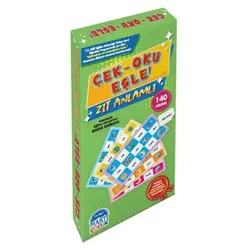 Çek - Oku - Eşle! / Zıt Anlamlı 140 Kelime - Martı Çocuk Yayınları