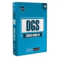2025 DGS Çıkmış Sorular Tamamı Çözümlü Pegem Akademi