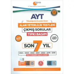 AYT Son 7 Yıl Tıpkı Basım Çıkmış Sorular A Yayınları