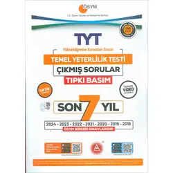 TYT Son 7 Yıl Tıpkı Basım Çıkmış Sorular A Yayınları