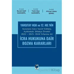 2022 - 2023 - 2024 Yıllarına Ait İcra Hukukuna Dair Bozma Kararları