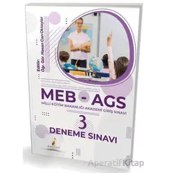 MEB - AGS Hazırlık 3 Deneme Sınavı - Hasan Can Oktaylar - Pelikan Tıp Teknik Yayıncılık