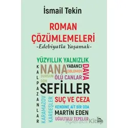 Roman Çözümlemeleri - İsmail Tekin - Sarmal Kitabevi