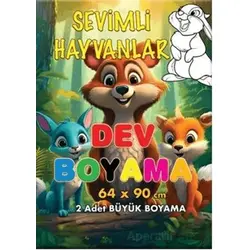 Sevimli Hayvanlar Dev Boyama - Kollektif - Kabile Çocuk