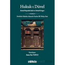 Hukuk-ı Düvel - Kemal Paşazade Said - On İki Levha Yayınları