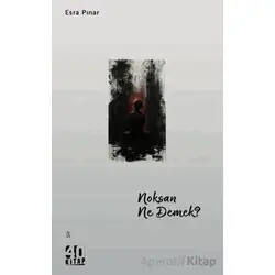 Noksan Ne Demek? - Esra Pınar - 40 Kitap