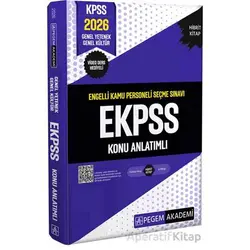 2026 E-KPSS Engelli Kamu Personeli Seçme Sınavı Konu Anlatımlı - Komisyon - Pegem Akademi Yayıncılık