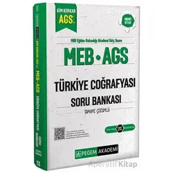 MEB AGS Kim Korkar Türkiye Coğrafyası Soru Bankası Tamamı Çözümlü