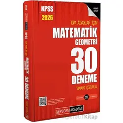 2026 KPSS Tüm Adaylar İçin Matematik-Geometri 30 Deneme Tamamı Çözümlü
