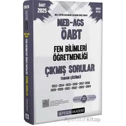 2025 MEB-AGS-ÖABT Fen Bilimleri Öğretmenliği Tamamı Çözümlü Çıkmış Sorular