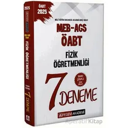 2025 MEB AGS ÖABT Fizik Öğretmenliği Tamamı Çözümlü 7 Deneme - Kollektif - Pegem Akademi Yayıncılık