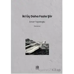 İki Üç Daha Fazla Şiir - Enver Topaloğlu - Pikaresk Yayınevi