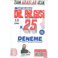 Tüm Adaylar İçin Dil Bilgisi Tamamı Çözümlü 25 Deneme (Kampanyalı) Benim Hocam