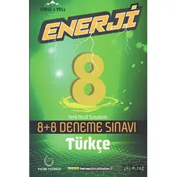 8.Sınıf Türkçe Deneme Sınavı (Kampanyalı) Palme Yayınevi