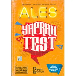 İsem ALES Sayısal Sözel Mantık Yaprak Test 2018