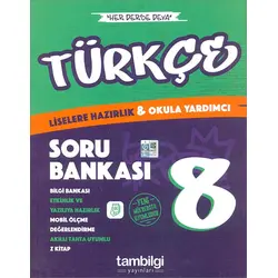 8.Sınıf Türkçe Soru Bankası (Kampanyalı) Tambilgi Yayınları