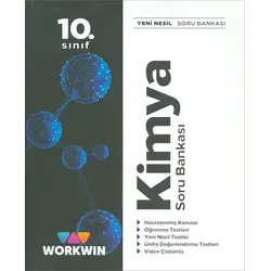 10.Sınıf Kimya Soru Bankası (Kampanyalı) Workwin Yayınları