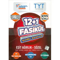 TYT Eşit Ağırlık Sözel 12 1 Fasikül Soru Bankası (Kampanyalı) Kurumsal Deneme Yayınları