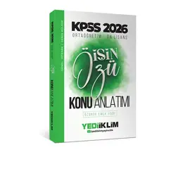Yediiklim 2026 KPSS Ortaöğretim-ÖnLisans Tek Kitap Konu Anlatımlı