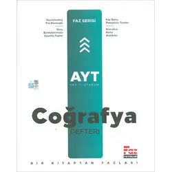 AYT Coğrafya Defteri (Kampanyalı) Faz Yayınları