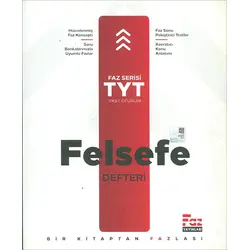 TYT Felsefe Defteri (Kampanyalı) Faz Yayınları