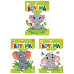 Fil Boyama Seti (3 Kitap) Dokuz Çocuk