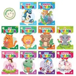 Eğlenceli Boyama Seti (10 Kitap) Dokuz Çocuk