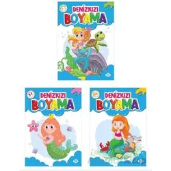 Denizkızı Boyama Seti (3 Kitap) Dokuz Çocuk