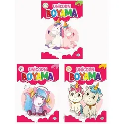 Unicorn Boyama Seti (3 Kitap) Dokuz Çocuk