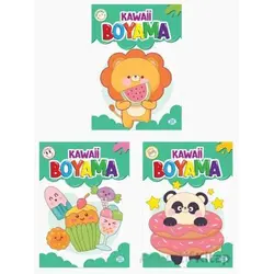 Kawaii Boyama Seti (3 Kitap) Dokuz Çocuk