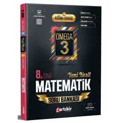 8.Sınıf LGS Matematik Çetin Ceviz Omega 3 Soru Bankası (Kampanyalı) Artıbir Yayınları