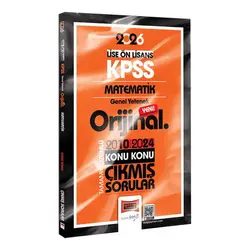 2026 KPSS Lise-Önlisans Matematik Orijinal 2010-2024 Konu Konu Çıkmış Sorular Yargı Yayınevi