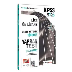 2026 KPSS Lise-Ön Lisans Türkçe Çek Kopart Yaprak Test Yargı Yayınevi